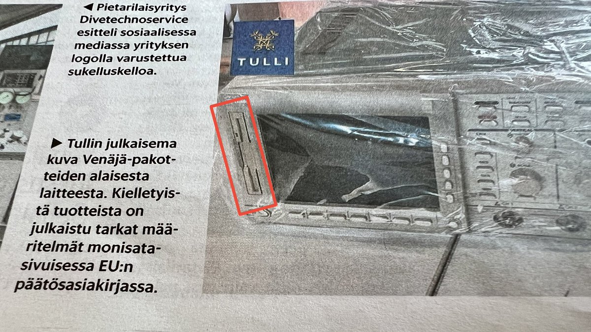 Siis onks tossa diskettiasema? 😅