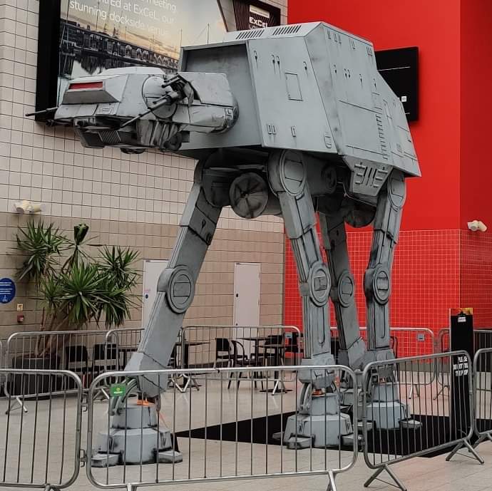 We proudly present the new Armorer's Forge to you, as seen in The Mandalorian! 
This iconic set is the center piece on the Celebration Live Stage, in addition to our Nevarro Outpost set. We have other props on the show floor.

 #starwarscelebration2023 #lucasfilm #BelgianPropCrew