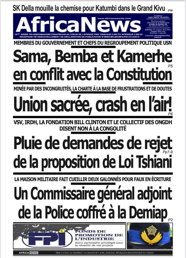 7Ledia7's tweet photo. [#RDC : #Article97 «Les fonctions de membre du Gouvernement sont incompatibles avec l’exercice de tout mandat électif(...)Elles sont également incompatibles avec toute responsabilité au sein d’un parti politique.» 
Pluie de demandes de rejet de la proposition de la Loi #Tshiani ] https://t.co/fb0pw9YjSZ