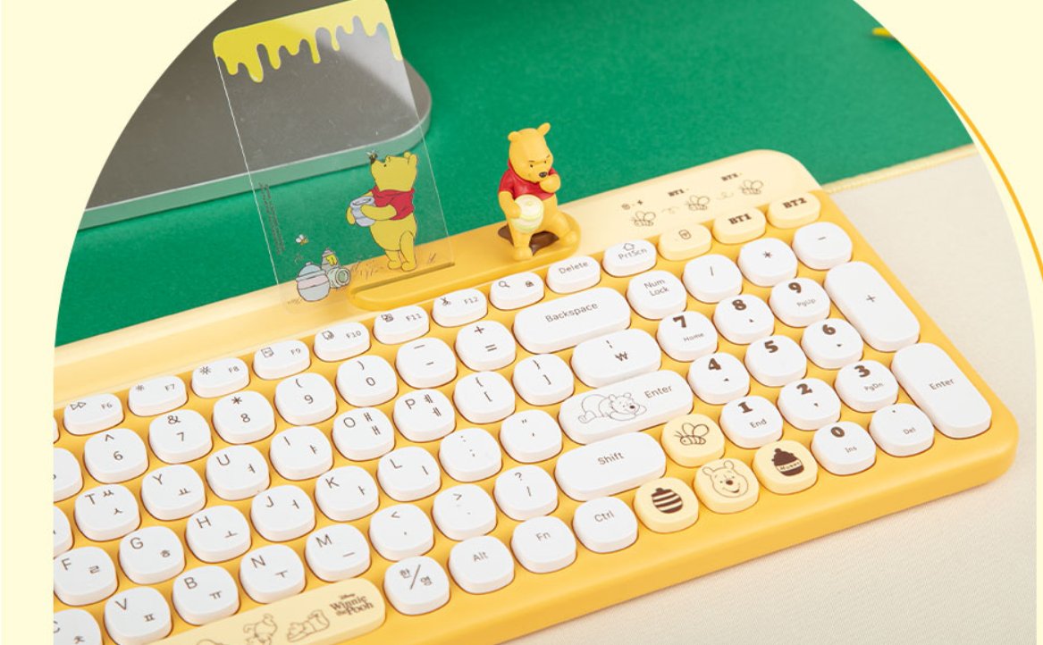 588번째 이벤트 입니다

이번에는 멀티페어링 무선 키보드로 진행하겠습니다!

칩앤데일, 썸퍼, 미키마우스, 푸 중에서 원하시는 캐릭터를 선택해 주세요!

팔로우 + 리트윗 해주신 분들 중 한분 추첨해서 드리겠습니다

4월 13일 목요일에 추첨하겠습니다!

(제품 정보는 타래에 있습니다)