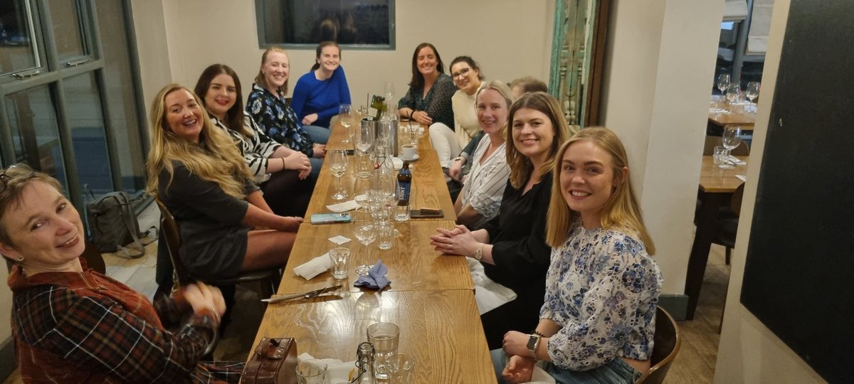 Laughing till my face hurt! Lovely night out with this lovely lot. Feel lucky ti work with such a lovely dietetic team and MDT #MACFC @Cath4dice @PearceWardMFT @saffronorwinRD @RachelG1992