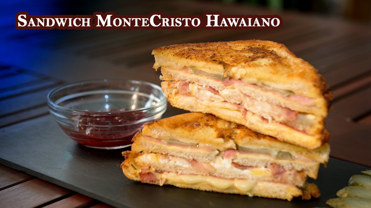 Nuestro sandwich  Monte Cristo Hawaiano es una receta exclusiva creada por EnCasaContigo  para todos nuestros  amigos .youtu.be/dmoE1HaonRo #receta #sand#sandwich #comida #lunch #cena
