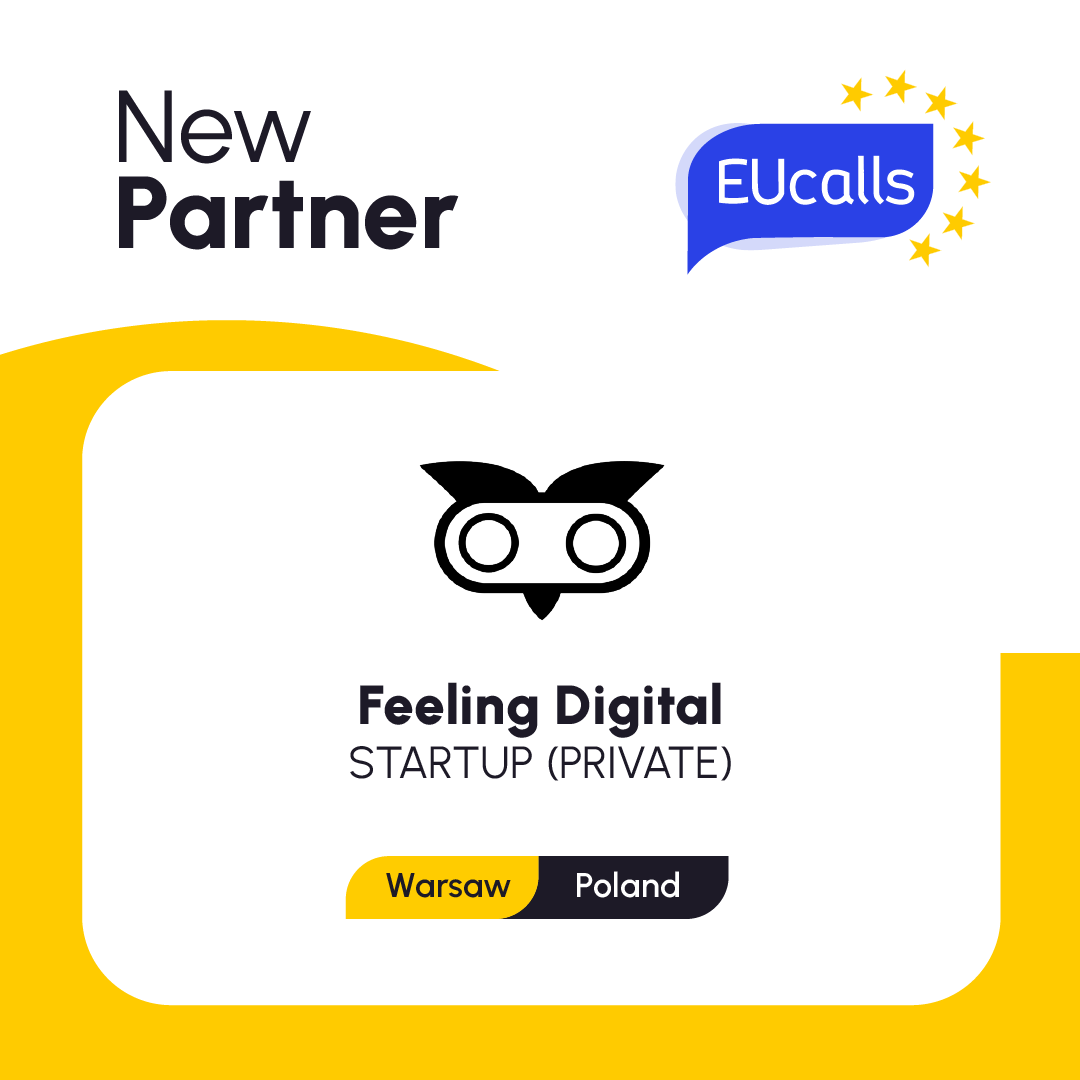 eucallsnet's tweet photo. ๐ฃ Please welcome our new #EUcallspartner, @FeelingDVSF!
#FeelingDigital is a startup based in Warsaw, #Poland, that uses #technology & #creativeenergy to produce #technomagic.
Choose Feeling Digital as your #projectpartner!
โก๏ธhttps://t.co/c1QP8KKnYL
#EUcalls https://t.co/nTKBh85jnr