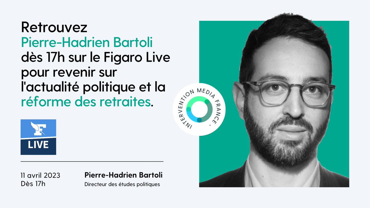 harrisint_fr's tweet image. Retrouvez @phbartoli dès 17h sur @Figaro_Live pour revenir sur l'actualité #politique, notamment la réforme des #retraites.