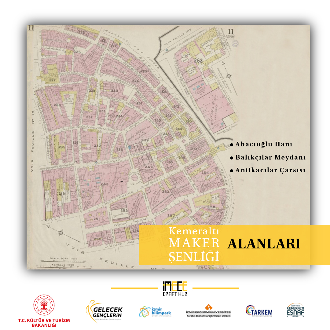 Sizce Kemeraltı Maker Şenliği Hangi Alanlarda Olmalı?
👇
❓Abacıoğlu Han,
❓Balıkçılar Meydanı,
❓Antikacılar Çarşısı.

#gelecekgençlerin #maker #makerşenliği #doityourself #yaratıcıekonomi #yaratıcıendüstriler #tarihikemeraltı #kültür #zanaat #sanat #tasarım #startinizmir