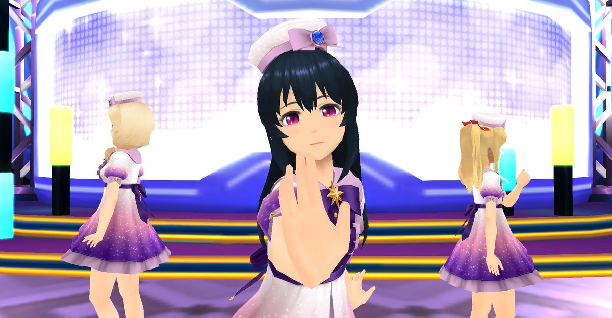 sgs_pr's tweet photo. 【9周年記念XXRマルチメモカ登場】
 
限定XXRマルチメモカ『82光年先のプリズム』が 初回無料のロックオンガチャで登場!!
《ひびきちゃん》とメンバーたちがエピソードAlcorのエンディング楽曲に合わせて踊るバトル演出は必見モシュ！
歌とダンスを再現した限定ポーズも付いてモシュよ！

#スクスト2 https://t.co/VgFUIrigzR