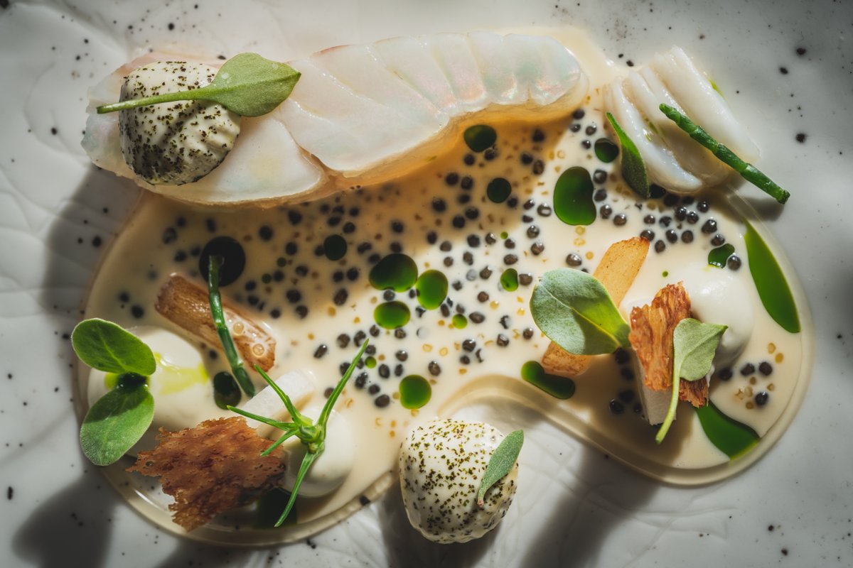 // GOOD FRIDAY //  Turbot cooked on the bone, salsify, mussel and roe sauce. A good Friday indeed...

#MICHELINGUIDEGBI #TwoMICHELINStar23 #MICHELINGreenStar #SustainableGastronomy #Goodfriday #fishdish #Markbirchall