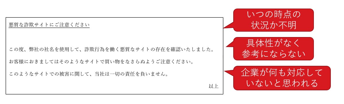 偽ショッピングサイト