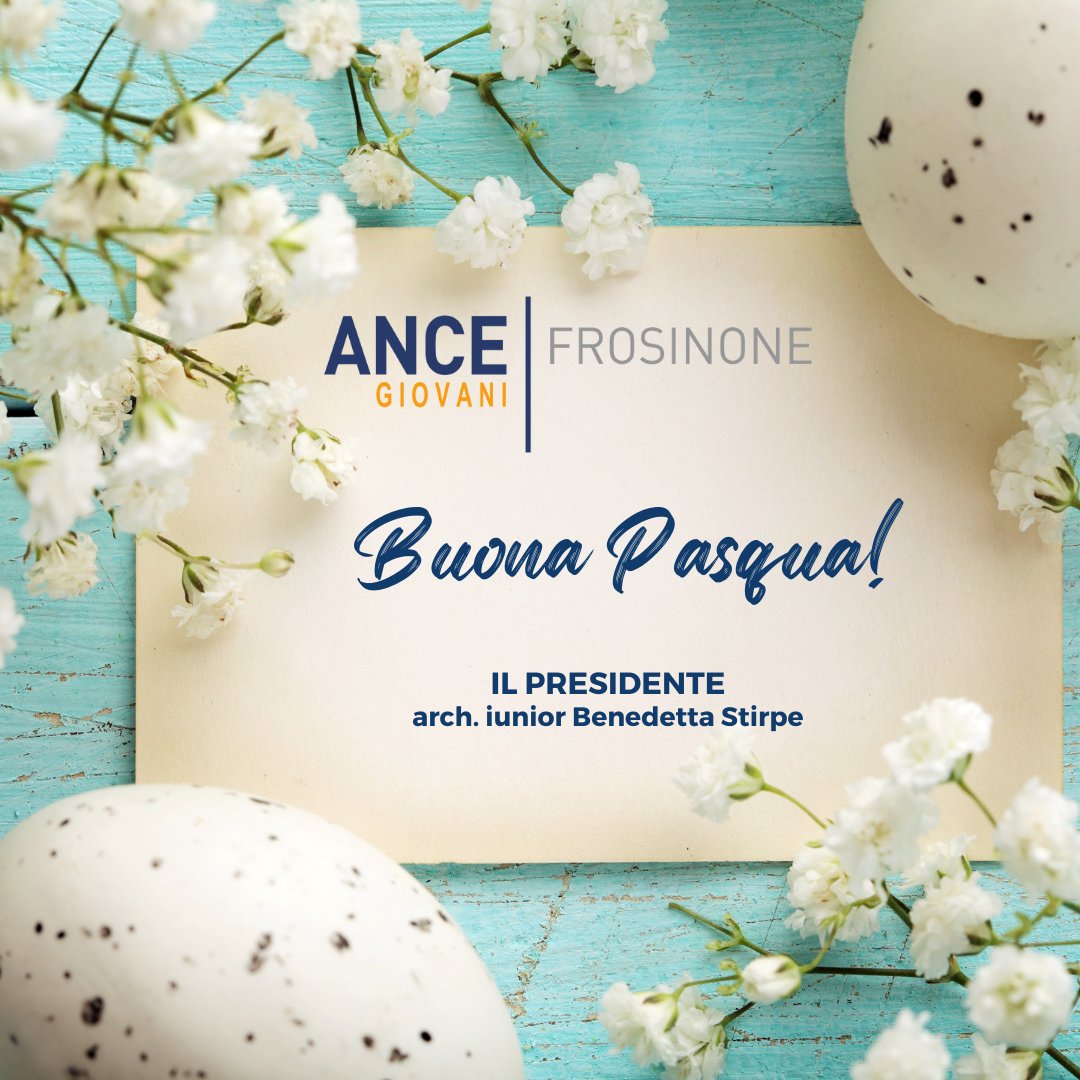 Il Gruppo Giovani di <a href="/AnceFrosinone/">ANCE Frosinone</a> augura a tutti Buona Pasqua 🐣

#ancegiovanifrosinone #ancefrosinone #ance #buonapasqua