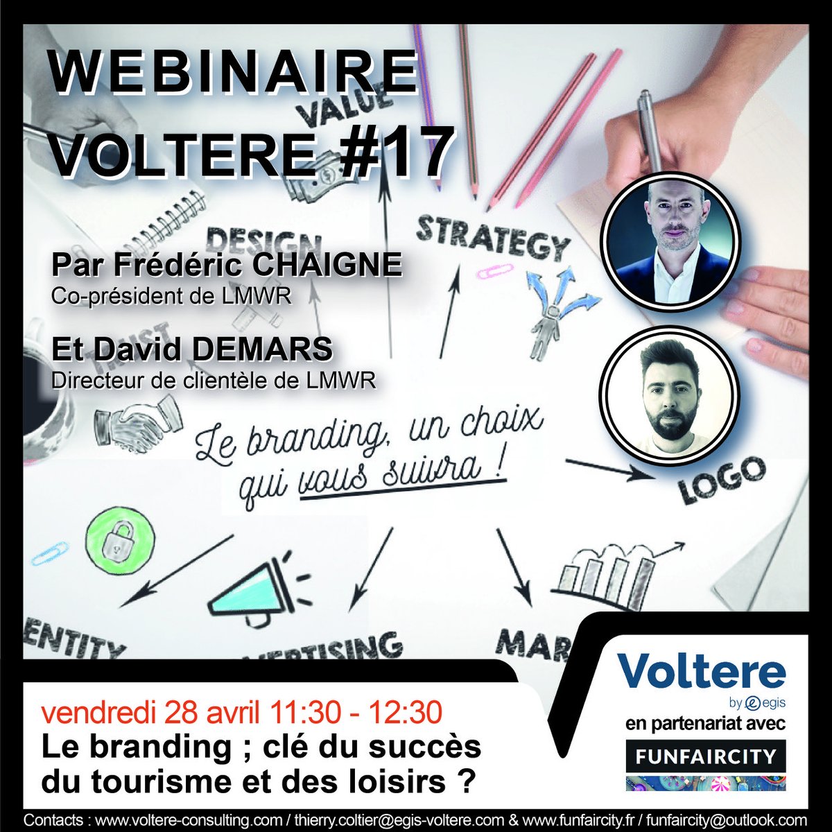 [ 📢 Save the date ! / Loisirs / Webinaire du vendredi 28 avril 2023]
Le branding : clé du succès du tourisme et des loisirs ?
Avec @AgenceLMWR
--&gt;&gt; app.livestorm.co/p/8708c515-f6a…
