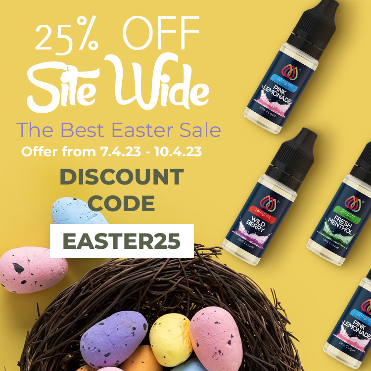 Celebrate Easter with 25% off everything. Shop now &amp; save big! 🐰🥚🐣 pulse.ly/l8h3q08017

Use the code EASTER25 at checkout

AquaVape products may contain nicotine, only suitable for 18+
━━━━━━━━━━━━━━━━
#vapefam #vapelove #vapesale #EasterDeals #ShopNow