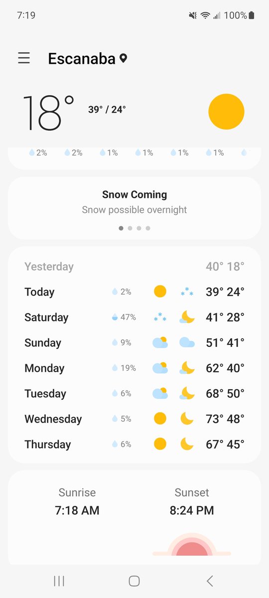 yooperforestry's tweet image. This 7 day weather is not good for the 2023 syrup season in the UP! We need freezing nights and day time temps in the upper 30s to low 40s. Looks like the end of the season sap trials begin.