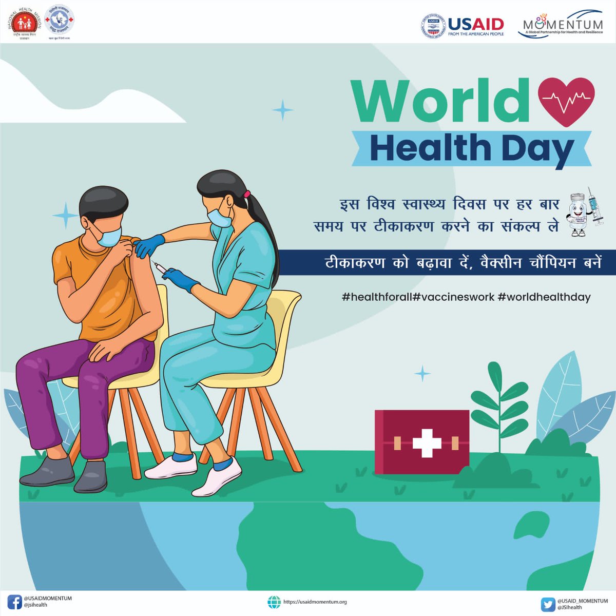 NhmBikaner's tweet photo. The greatest wealth is health#world health day # stay safe #stay healthy 
@USAID_Momentum
@USAIDIndia
@JSI
@tcifindia 
@BikanerDm @DRABRARPANWAR @NhmRJOfficial https://t.co/91vPFkQUHj