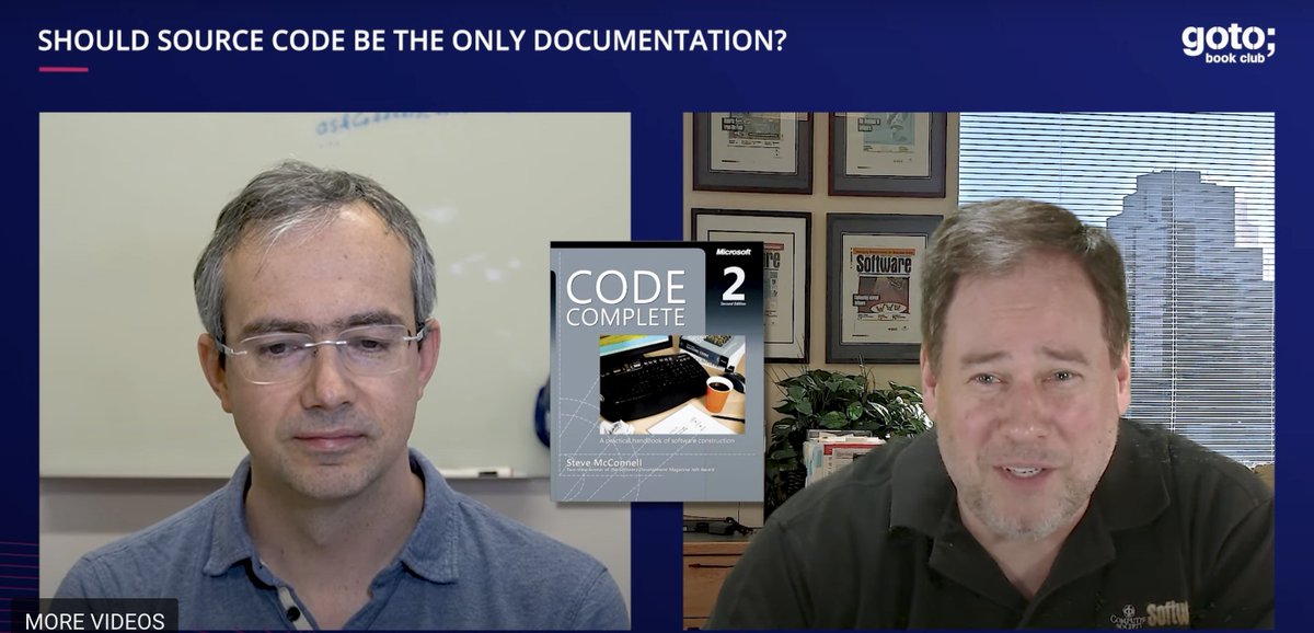 GOTO (@gotocon) on Twitter photo 'Code Complete' was written 3 decades ago to make key discoveries available to the average programmer and help them focus on the right things.
Hear <a href="/stevemconstrux/">Steve McConnell</a> and @jvgogh discuss the strategies that are still relevant today.
🎙️New #GOTOpodcast ep
gotopia.tech/podcast 'Code Complete' was written 3 decades ago to make key discoveries available to the average programmer and help them focus on the right things.
Hear <a href="/stevemconstrux/">Steve McConnell</a> and @jvgogh discuss the strategies that are still relevant today.
🎙️New #GOTOpodcast ep
gotopia.tech/podcast