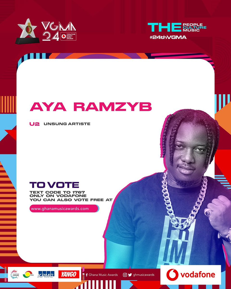 To Vote for @ayaramzybGh ! Text U2 to 1767
Only on VODAFONE. You can also vote for FREE on ghanamusicawards.com
#letsBringthisHome @WesternRegion