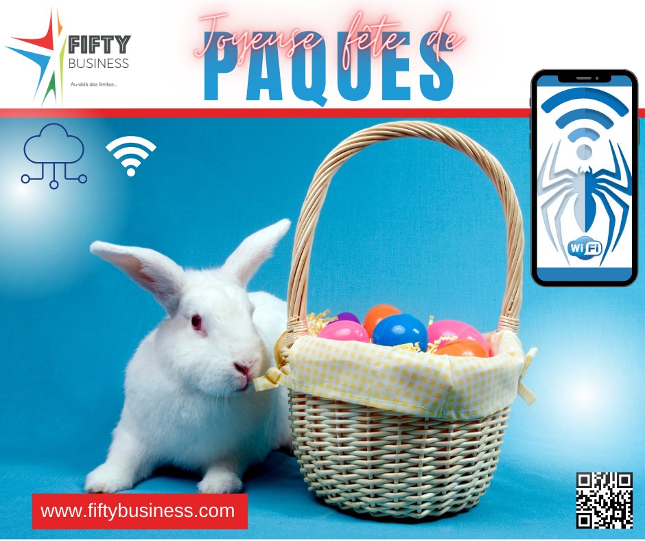 FiftyBusinessSA's tweet photo. #Tchad
Joyeuse fête de pâques à toutes la communauté chrétienne !
#Pâques #fêteDePâques #Easter #EasterEggs #Spider #WifiSpider #Adjib ! https://t.co/3ia447fQlp