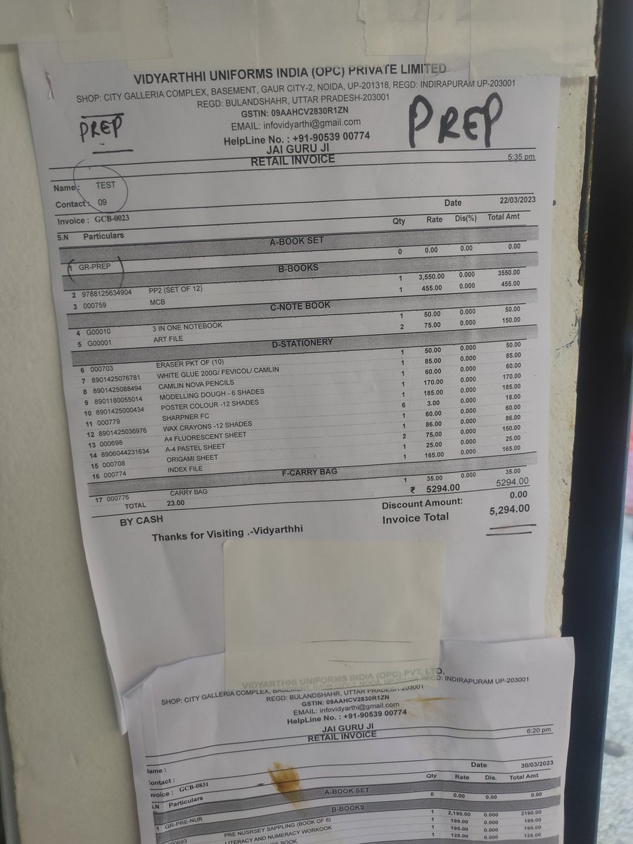 neha batra (@batraneha01) on Twitter photo How Schools are fooling parents on the name of Stationary which they keep and it cost around 1000. Govt should control on Private schools in Noida. Only 1 shop is having the books of one school
<a href="/myogiadityanath/">Yogi Adityanath</a> <a href="/dmgbnagar/">DM G.B. Nagar/NOIDA</a> <a href="/myogioffice/">Yogi Adityanath Office</a> <a href="/PMOIndia/">PMO India</a> How Schools are fooling parents on the name of Stationary which they keep and it cost around 1000. Govt should control on Private schools in Noida. Only 1 shop is having the books of one school
<a href="/myogiadityanath/">Yogi Adityanath</a> <a href="/dmgbnagar/">DM G.B. Nagar/NOIDA</a> <a href="/myogioffice/">Yogi Adityanath Office</a> <a href="/PMOIndia/">PMO India</a>