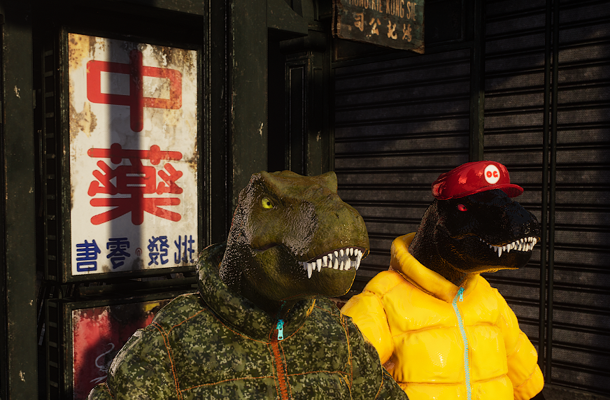 CosminOlx's tweet photo. @JPunksNFT ownd by @smallarmrobbery  in the GTA!  Awesome news!

Not just a PFP anymore!

#GTA 
#TribeCaleldRex https://t.co/EloNH89Euk
