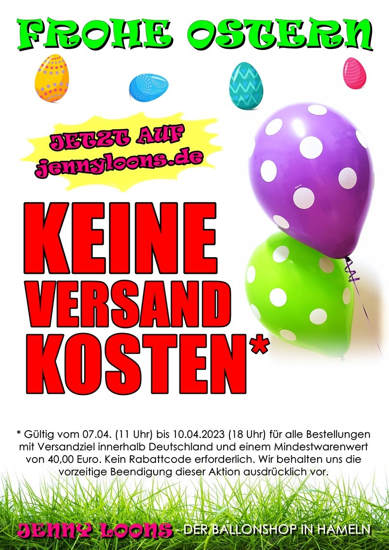 jennyloons_de's tweet photo. Wir wünschen unseren Kunden und Followern ein paar ruhige und schöne Osterfeiertage ! 🥚🐰🙋♀️🙋
#Luftballons #Ballons #Balloons #Latexballons #Latex #Ostern #FroheOstern #HappyEaster #versandkostenfrei #KeineVersandkosten #JENNYLOONS https://t.co/GLNtK0KRUl