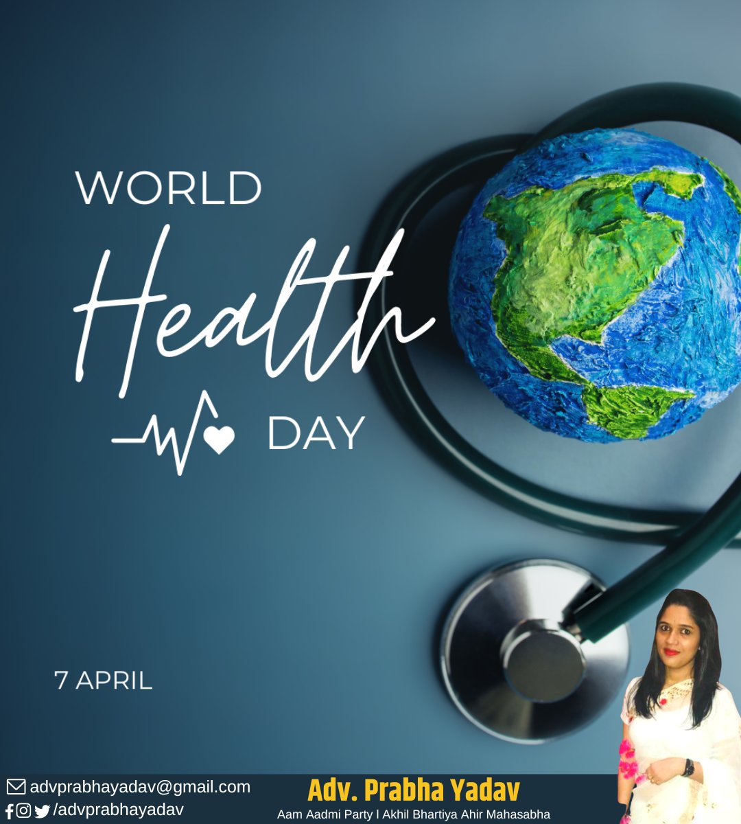 "As leaders, let us prioritize the #health and wellbeing of our #citizens today and every day. 
𝗛𝗮𝗽𝗽𝘆 𝗪𝗼𝗿𝗹𝗱 𝗛𝗲𝗮𝗹𝘁𝗵 𝗗𝗮𝘆!"
