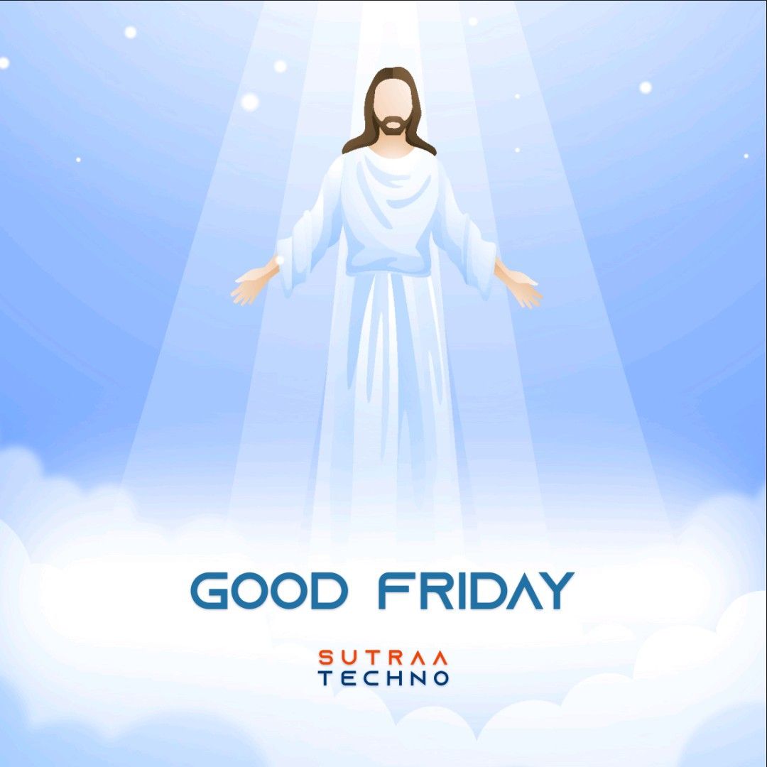SutraaTechno's tweet photo. Good Friday
Have A blessed, may his light guide your path.
Explore: https://t.co/lDbf6Jw9QB
#Sutraatech #business #data #opportunities #opportunities #ai #help #financialservices #ar #vr #Sutraatech #business #augmentedreality #engagement #ar #success #provide #technology https://t.co/b1XvDKV9z2