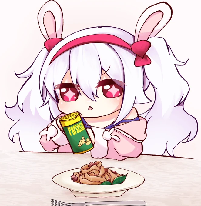 ラフィー「粉チーズはいくらかけてもおいしい…」今日は生パスタの日!#アズールレーン 
