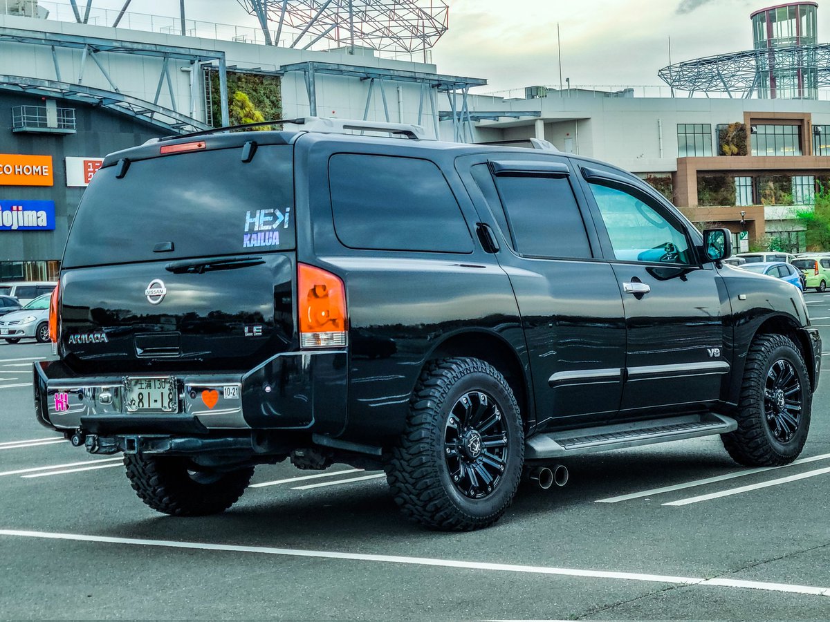 genkinamaru's tweet photo. I drove my wife's car today👰🚙#wifescarscar #NissanUSA #nissanusa🇺🇸🇯🇵 #nissanarmada #nissansuv #japanese #fullsizesuv @ARMADANERA https://t.co/wIduEyxuFI