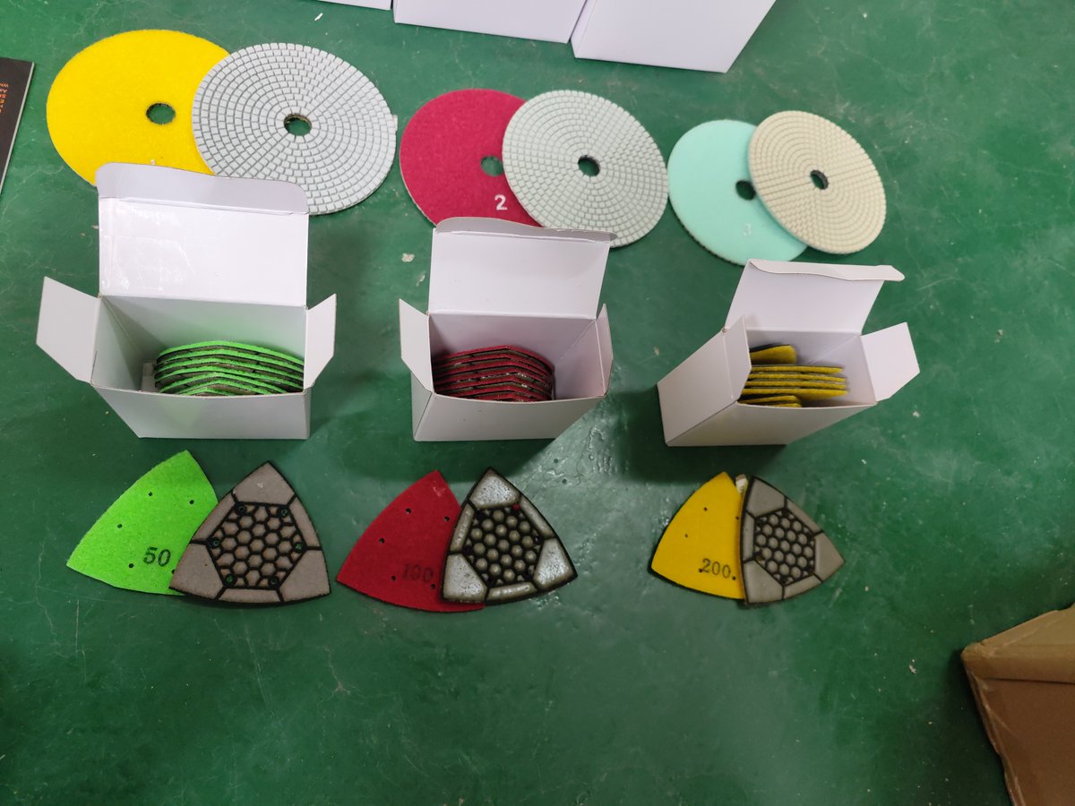 LiuOwne's tweet image. 🔥🔥🔥High quality resin polishing pad+Triangular polishing pad
🥰If there any interest,please feel free to contact me.
What's app:
wa.me/18060980805
Email: sales09@stonediamondtool.com
#diamondgrindingwheel #durablecupwheel #concretegrindingwheel #diamondtool #diamondtools