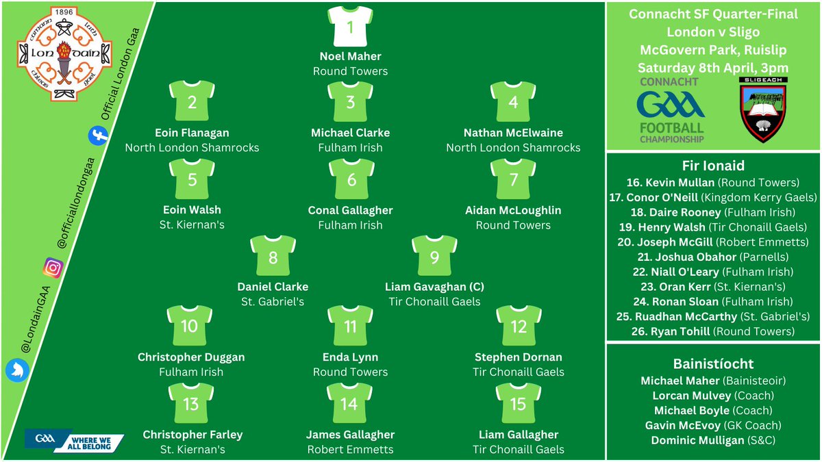 London GAA (@LondainGAA) / X