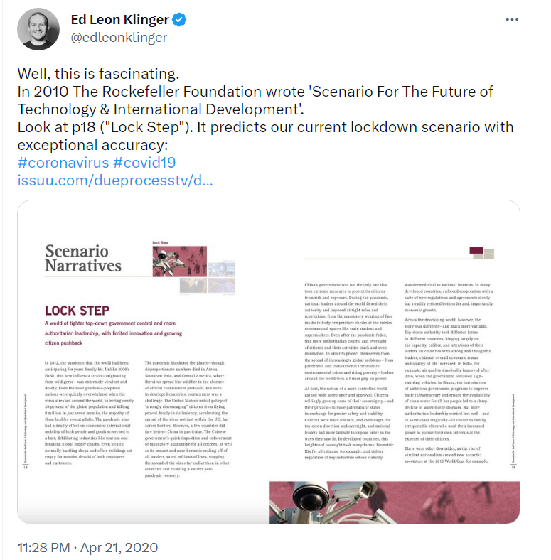 PeteGDunne's tweet photo. 🧵
And ofc, this 'operation' (the whole pan-governmental global lockstep** response had military operation written all over it from the get-go) was driven by #USDoD as per @sasha_latypova albeit #Pfizer et alia are fully implicated

**#RockefellerLockstep
https://t.co/TFvnfwDNoe https://t.co/FZVFpLLyuR