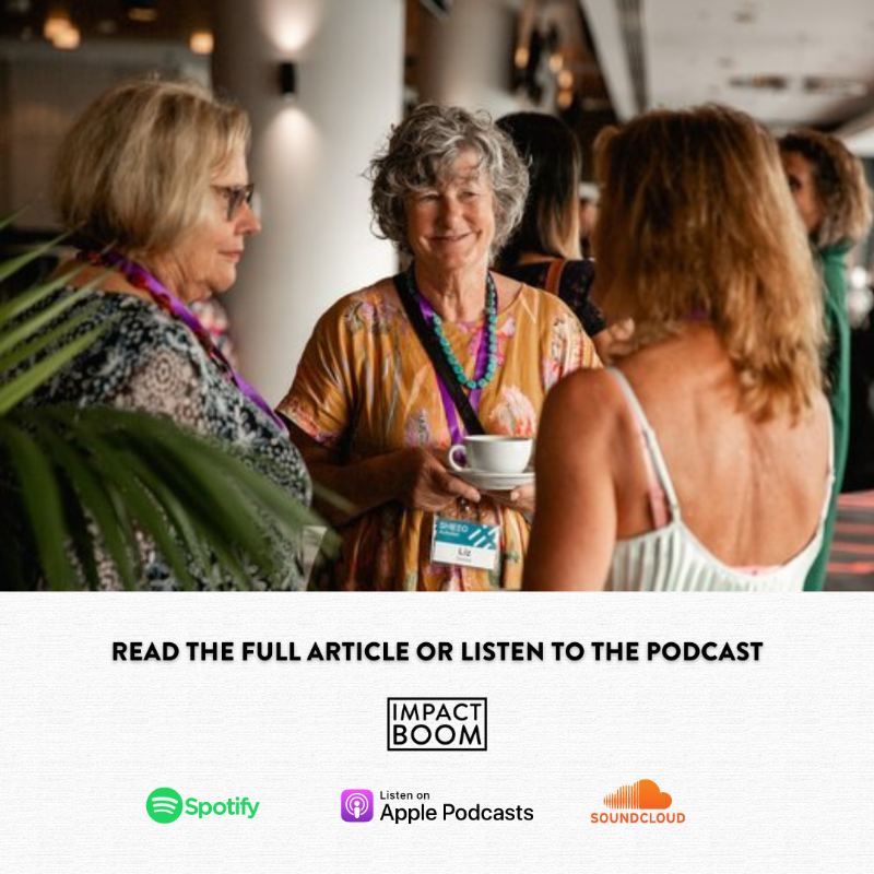 ImpactBoomOrg's tweet photo. 💡 New Episode! On Episode 382 of @ImpactBoomOrg, @vickis of @Coralus_World discusses how her community of activators are challenging the status quo with #radicalgenerosity &amp; powerful pathways to reimagine &amp; value various forms of #resourcefulness.
#socent #changemakers