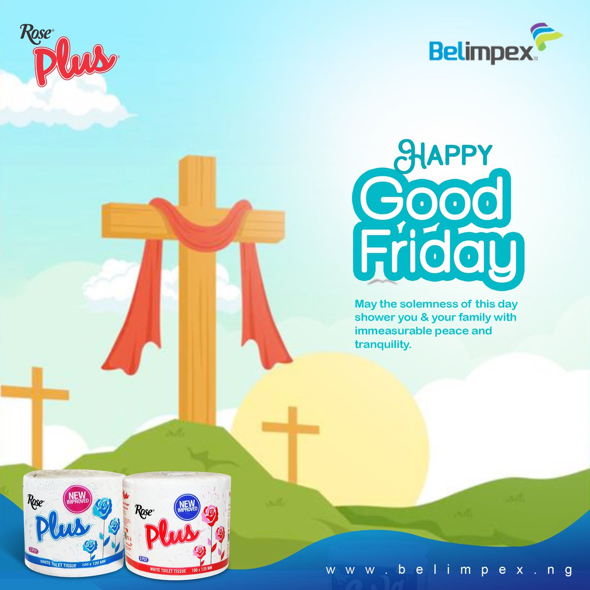 belimpexlimited's tweet photo. Warm wishes of Good Friday to everyone. 

May this solemn day fill your hearts with immeasurable peace and tranquillity.

#GoodFriday #BelImpex https://t.co/nzzDt8ZEML