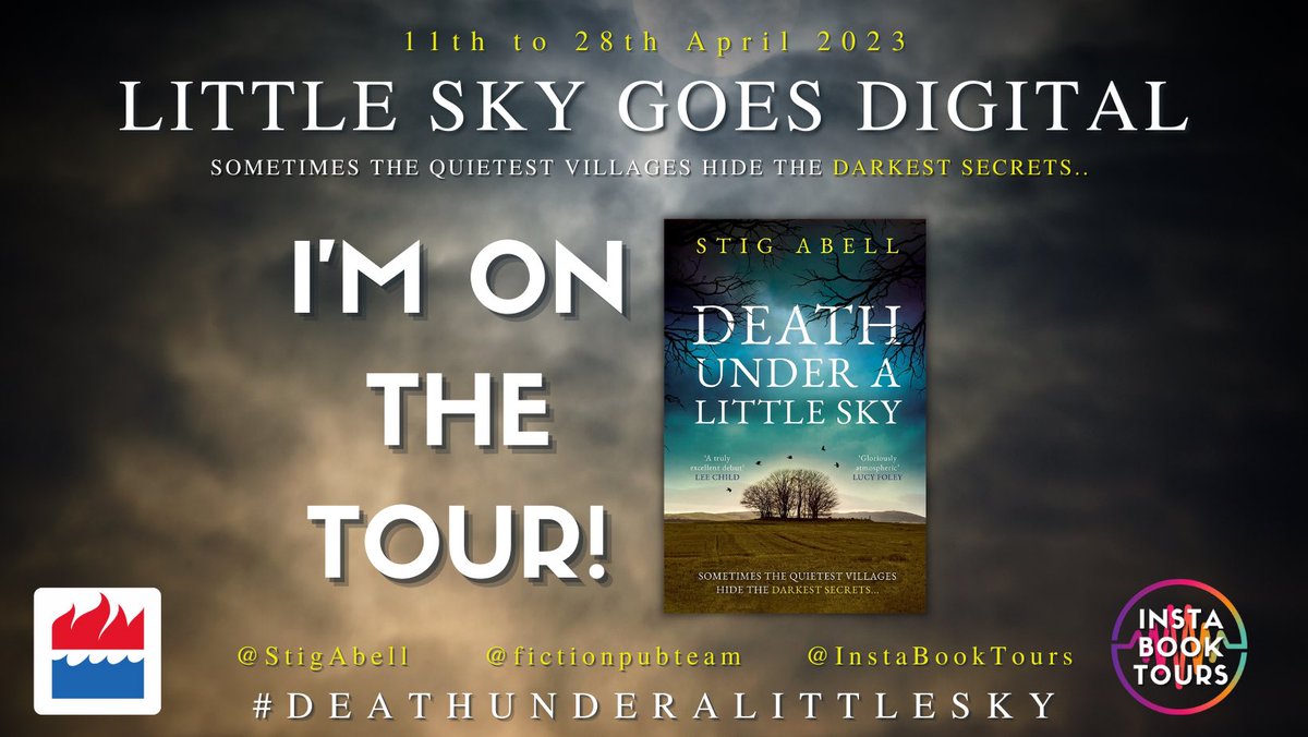 The tour begins next week for #DeathUnderALittleSky by @StigAbell  - released on the 13th! Looking forward to sharing my review and reading everyone else’s!

#BlogTour @HarperCollinsUK @instabooktours @fictionpubteam