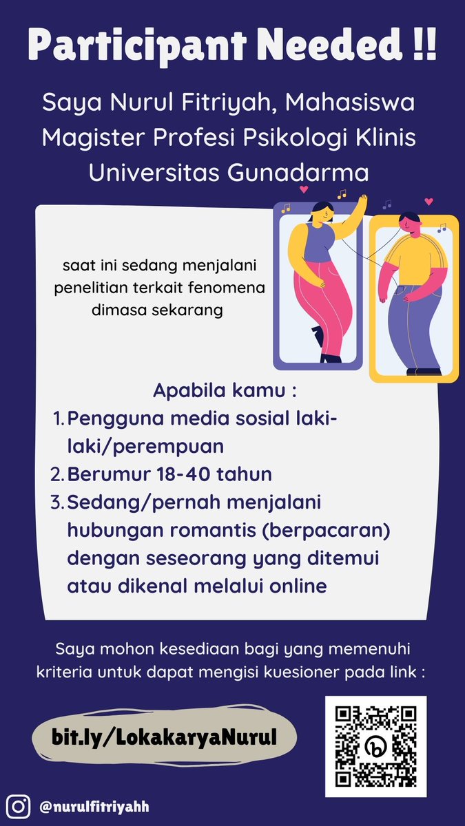 NurulFitriyahh's tweet photo. Twitter do your magic✨
Sedang sangat dibutuhkan responden untuk penelitianku https://t.co/d9TxaRtmRN
#penelitian #skripsi #penelitianskripsi #kuesioner #cyberlove #questioner https://t.co/Ba5vov7gEj