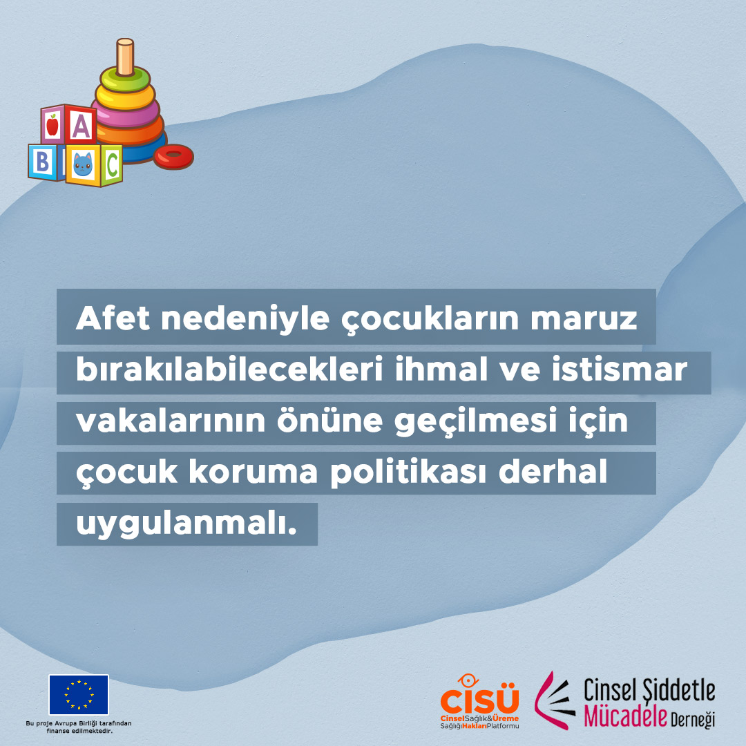 🗣️Üyelerimizden @cs_mucadele’nin Afet Sonrası Cinsel/Cinselleştirilmiş Şiddet Riskleri ve Destek Hizmetlerine Dair Bilgi Notu yayında!

Cinsel şiddete maruz bırakılan kişiler için #afet bölgelerinde afet sonrası dönemde neler yapılabilir? #deprem #cinselsiddet