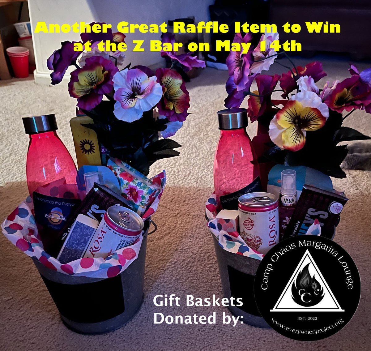 Everywhen_Info's tweet image. Purchase a raffle ticket at our Fundraiser to win one of these gift baskets!

Cash sales only for the raffle.
You must be present to win.  ewp.ticketspice.com/reno2023

#everywhenproject #mothersday2023 #mothersdayraffle #supportnonprofits #supportlocalbusinesses #midtownbar #zbarreno