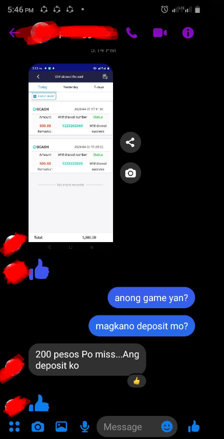 Lenra2281's tweet photo. Todays Withdraw na namn ni player sa 7XM.200 nilaro sa sloy games naging 1000. Enjoy playing po. Claim 100% bonud din when download the app. Click the link now!
https://t.co/CdulLXmQNq
#7XM
#LegitAgentsHere
#bonus
#casino
#play
#online
#Philippines https://t.co/WHJ3SyJuhS