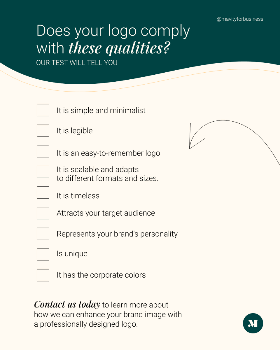 90% of consumers judge a business by its visual appearance 🤩 For the success of your brand, Mavity points out 9 key elements that a logo must fulfill to transmit identity, generate trust and differentiate itself in the market.

#entrepreneur #logodesign #startup