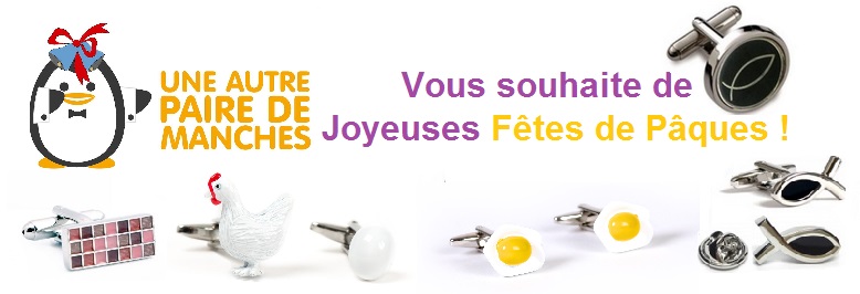 #UneAutrePaireDeManches vous souhaite de joyeuses fêtes de Pâques ! 
#Cufflinks #BoutonsdeManchettes #Easter