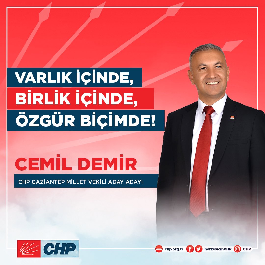 ATATÜRK ne demişti? Buğdayını, sütünü,  etini, bilimini ve sanatını kendin ürettiğin sürece özgürsün! Sana söz yeni baharlar gelecek!

#chp #chpgaziantep #chpgaziantepadayı #bingöl <a href="/kilicdarogluk/">Kemal Kılıçdaroğlu</a> <a href="/enginozkoc/">Engin Özkoç</a>