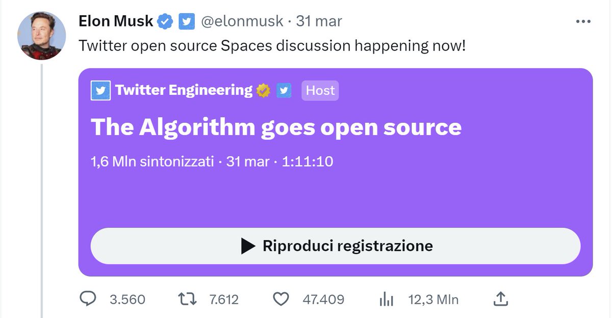 L’algoritmo di Twitter è pubblico: vediamo come funziona proformaweb.it/2023/04/07/lal…