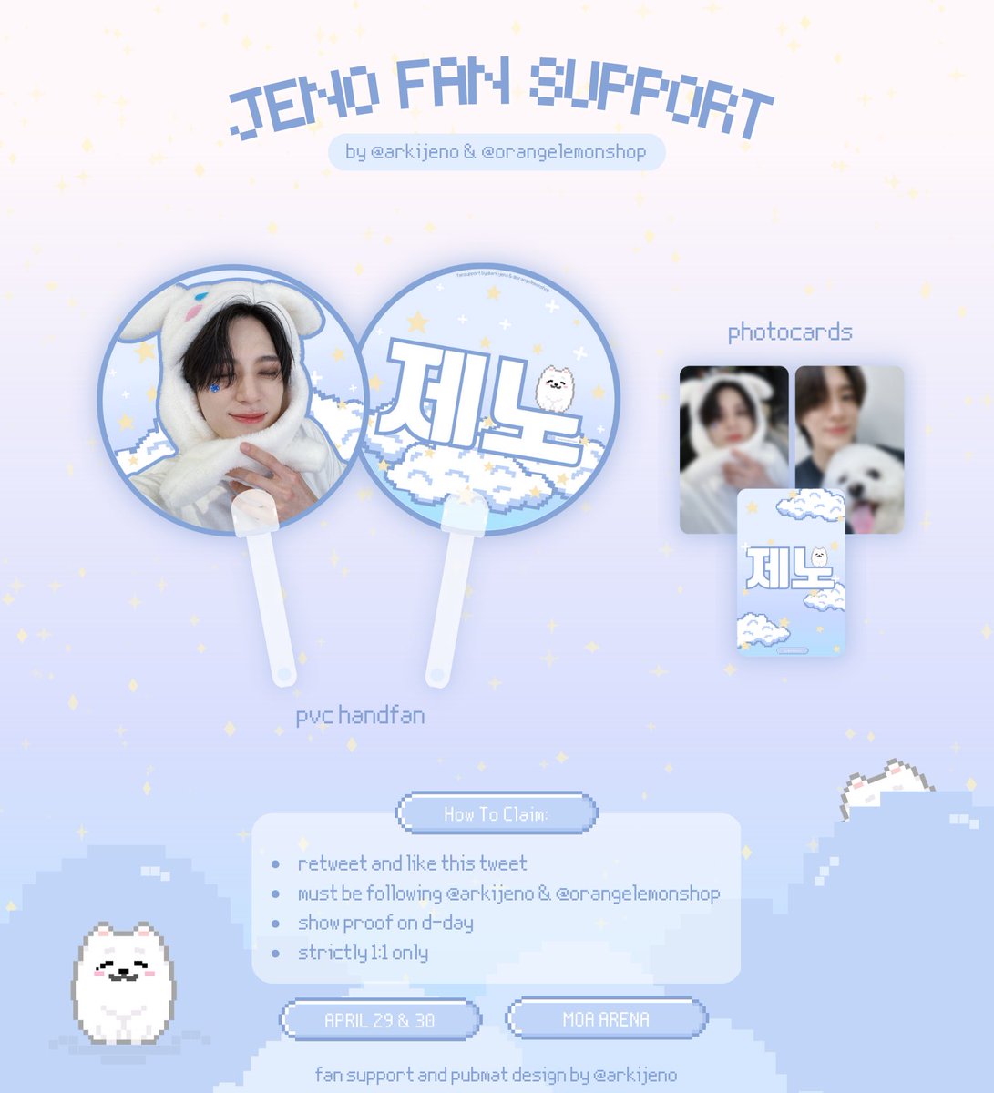 arkijeno's tweet photo. ☁️ The Dream Show 2 in Manila ☁️

Jeno Fan Support Project ૮ .◜◡◝ა♡
by @arkijeno &amp; @orangelemonshop

— we’ll be giving away fan support kits on d-day!

☆ rt &amp; like this tweet
☆ mbf both of us
☆ limited quantity
☆ more details below!

#TDS2inMNL #THEDREAMSHOW2_In_A_DREAM https://t.co/rzhkIWbFEz