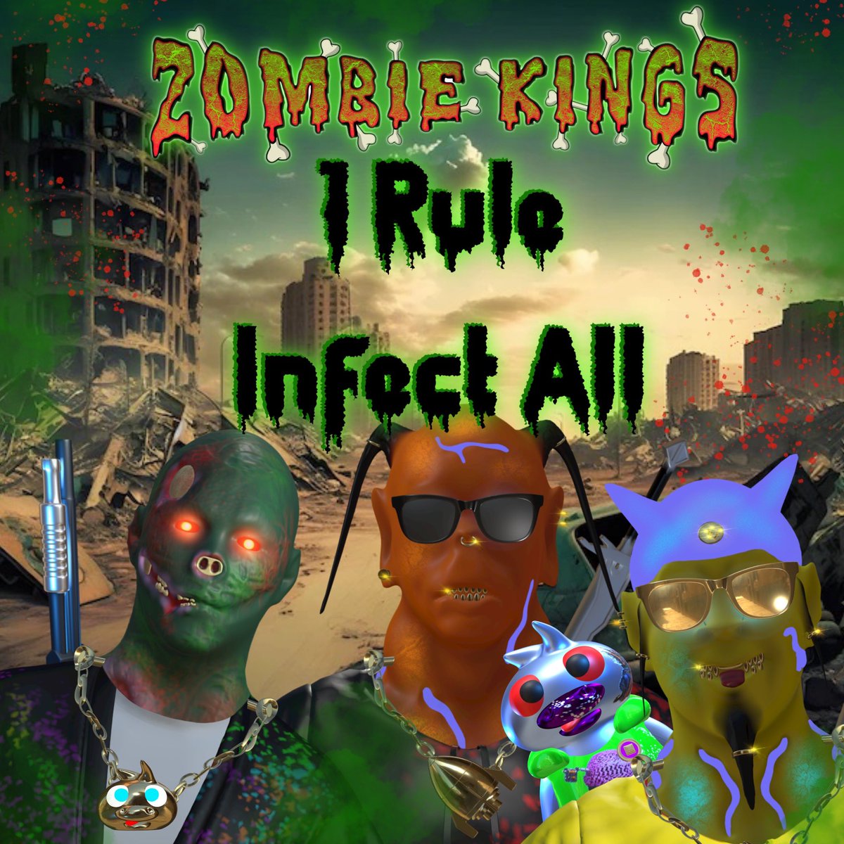 Erghggghhhggggg 

Must infect huuuumaaans 

Wishing all zombies 🧟‍♂️ a flesh eating day 

#Brains #NFT #NFTs #NFTzombie #ZombieKingsNFT #NFTpolygon #Polygon #Matic