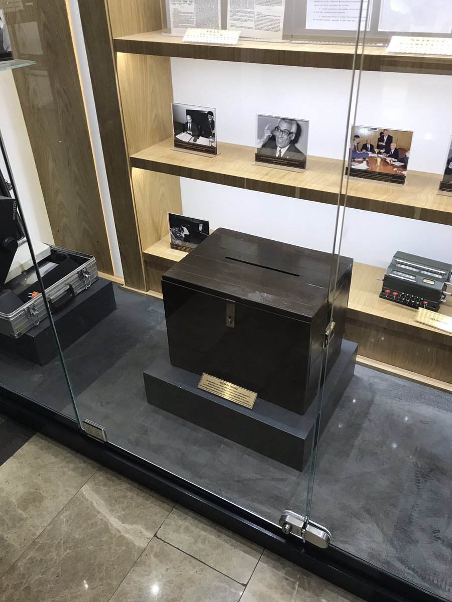BenSnowdonFCDO's tweet photo. Really good meeting and informative visit to the #YüksekSeçimKurulu (Supreme Election Council) this week. They even have a little museum with old equipment from past elections! https://t.co/h49PrFfXoi