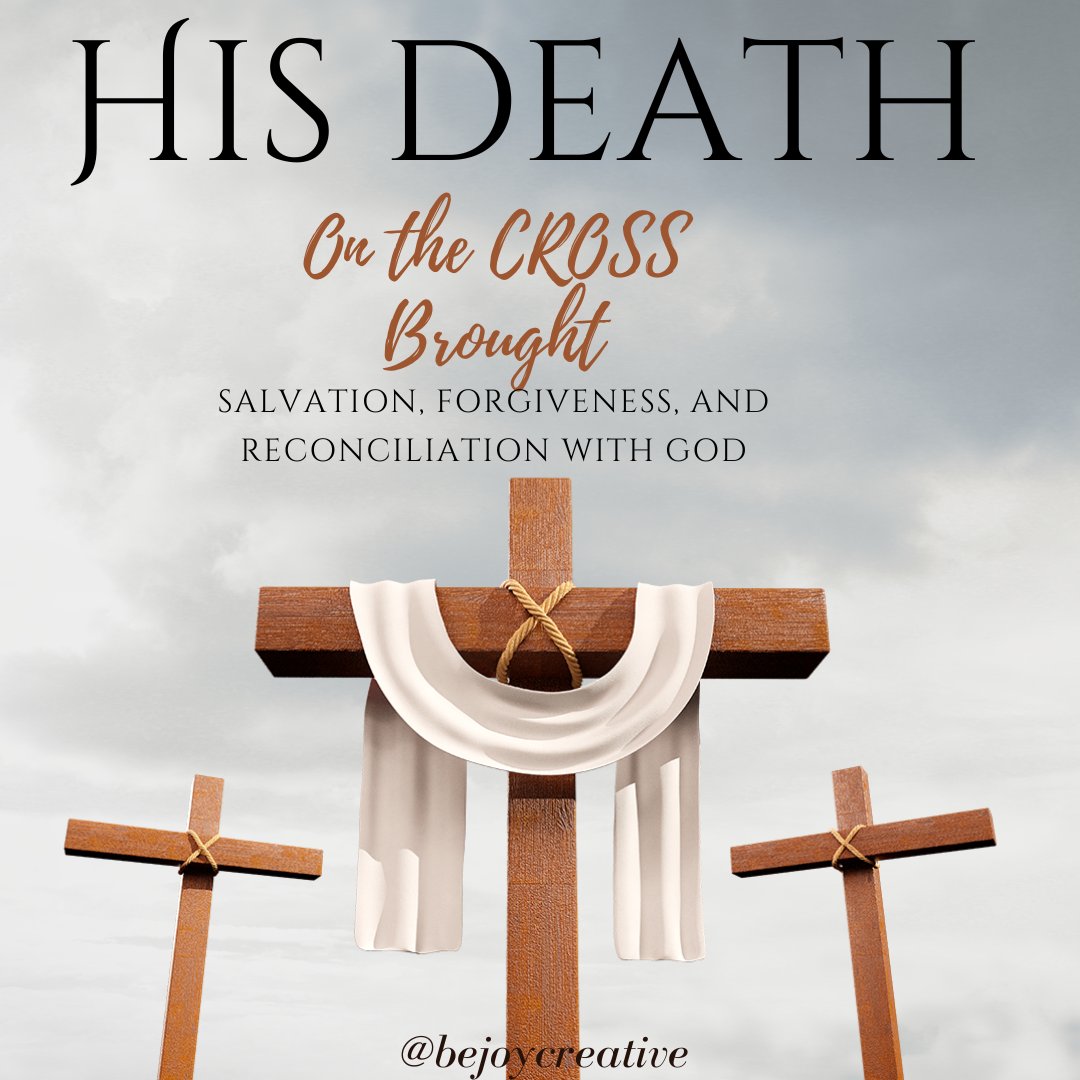 Bejoycreative's tweet photo. The death of Christ came with Pain, Agony, Suffering, Shame, and Humiliation resulting in my;
Salvation 
Forgiveness 
Righteousness/Goodness 
Redemption 
Love and
An Abode for me in Heaven 

I own Him my LOVE and to DO His WORKS 

My Lord paid the Price for me
Hallelujah https://t.co/NwgZrp1c0q