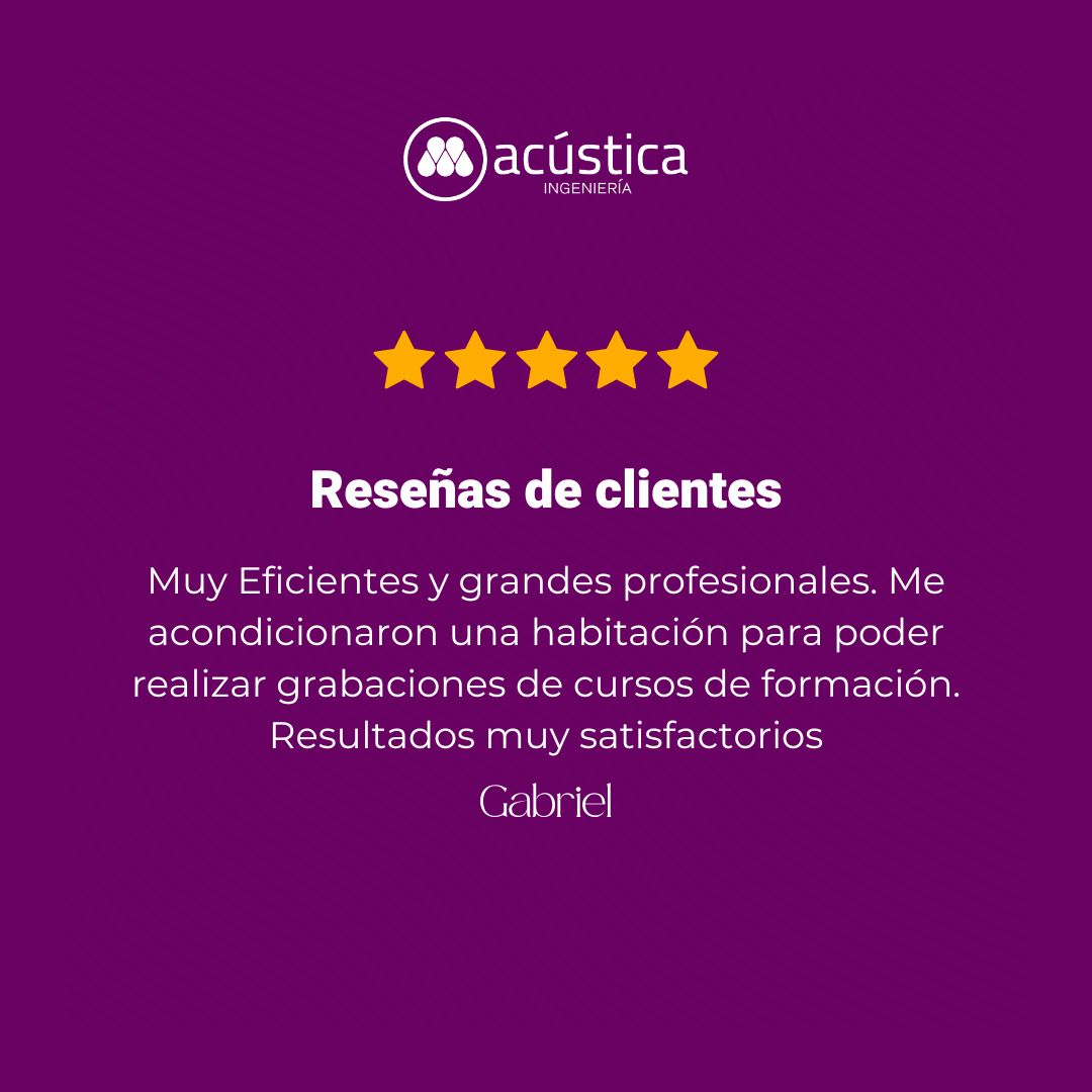 m_acustica's tweet photo. Reseñas de clientes
#Macustica #Teletrabajo #AcondicionamientoAcústico #Acústica #Aislamiento https://t.co/ZqP0YConnk