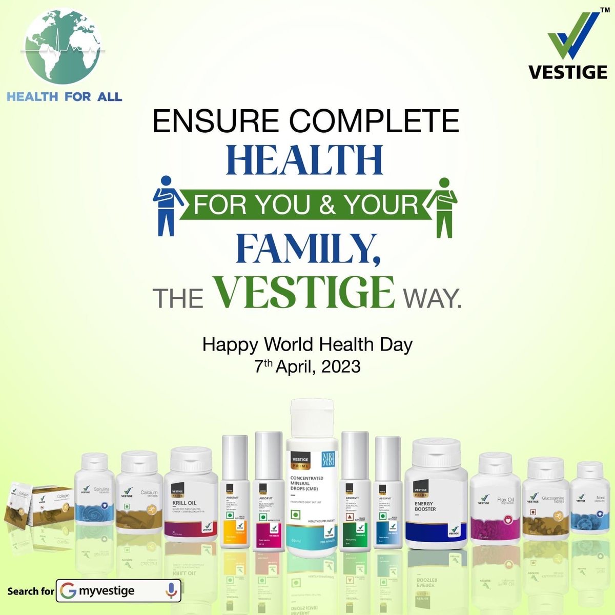 World Health Day is a time to reflect on the importance of good health and well-being for individuals and communities around the world. Let's take this opportunity to build a healthier place with Vestige.Dharmendra Kumar (UCD)
🤙+918077419842

#WishYouWellth #worldhealthday