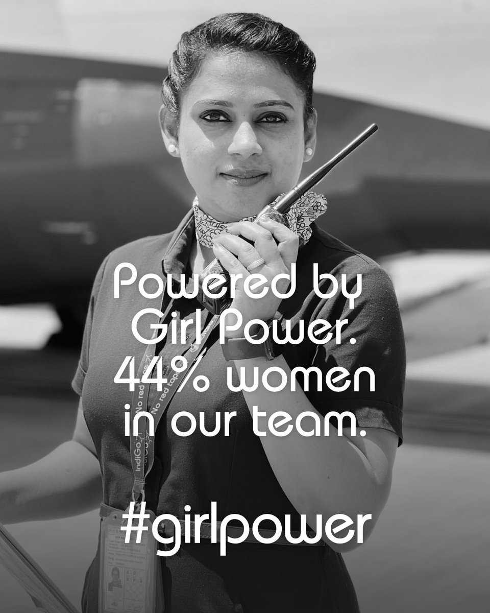IndiGo6E's tweet photo. #GirlPower #goIndiGo #IndiaByIndiGo https://t.co/Vwz9TIcblK