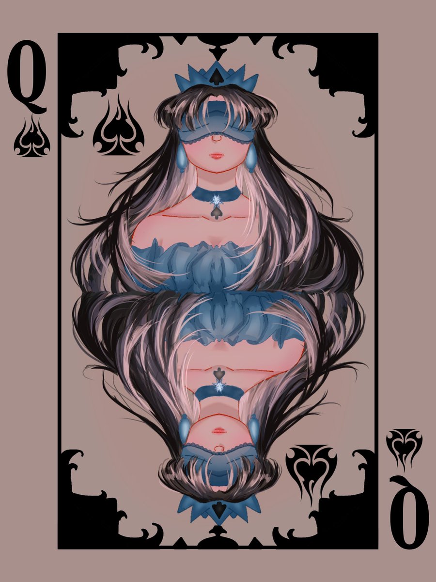 crmelarts's tweet image. Queen of Spades #cards #spades #artph #artmoots