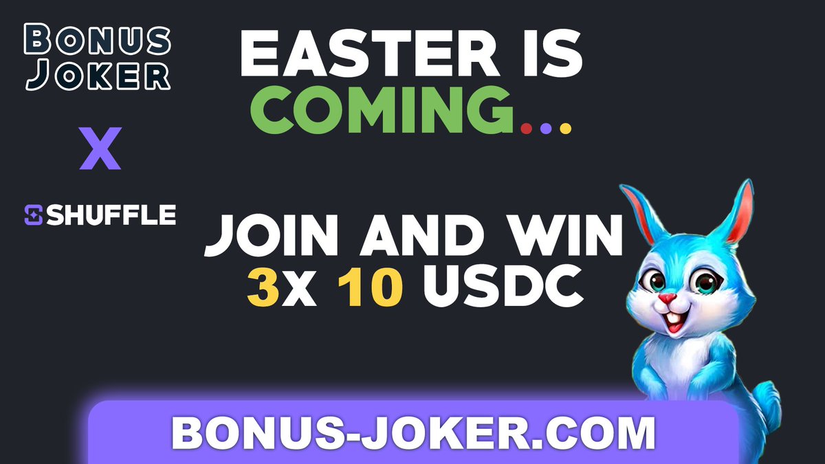 BonusJokers's tweet photo. 🎁BonusJoker x Shuffle

🏆3x 10 USDC

How to Enter❓

1⃣ Need a https://t.co/JKafbrPVYU Account
(use code "joker" if you are a new user)
2⃣Comment your Shuffle Username
3⃣Like, RT + tag 2 friends!

✅ Code joker for 50% extra

🍀Picking random Winner in 24h

#giveaway #shufflecom https://t.co/qqfAb9Oj1u
